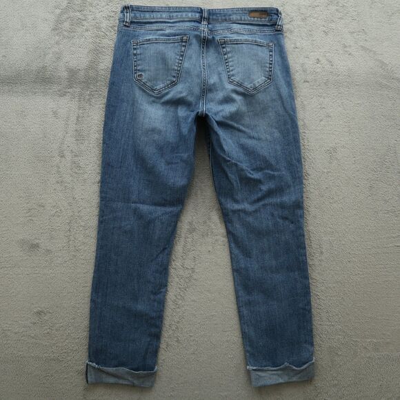 KUT from the Kloth Jeans Women's 10 Mid-Rise Skinny Leg 26" Inseam Distressed - Picture 13 of 16